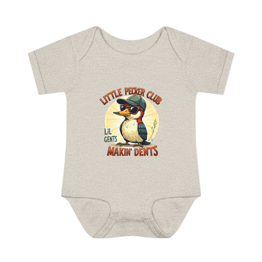 Baby Bodysuit - Little Pecker Club - Makin' Dents, Cute Infant Romper, Boys' Gift, Baby Shower, Newborn Outfit, Fun Baby Clothes