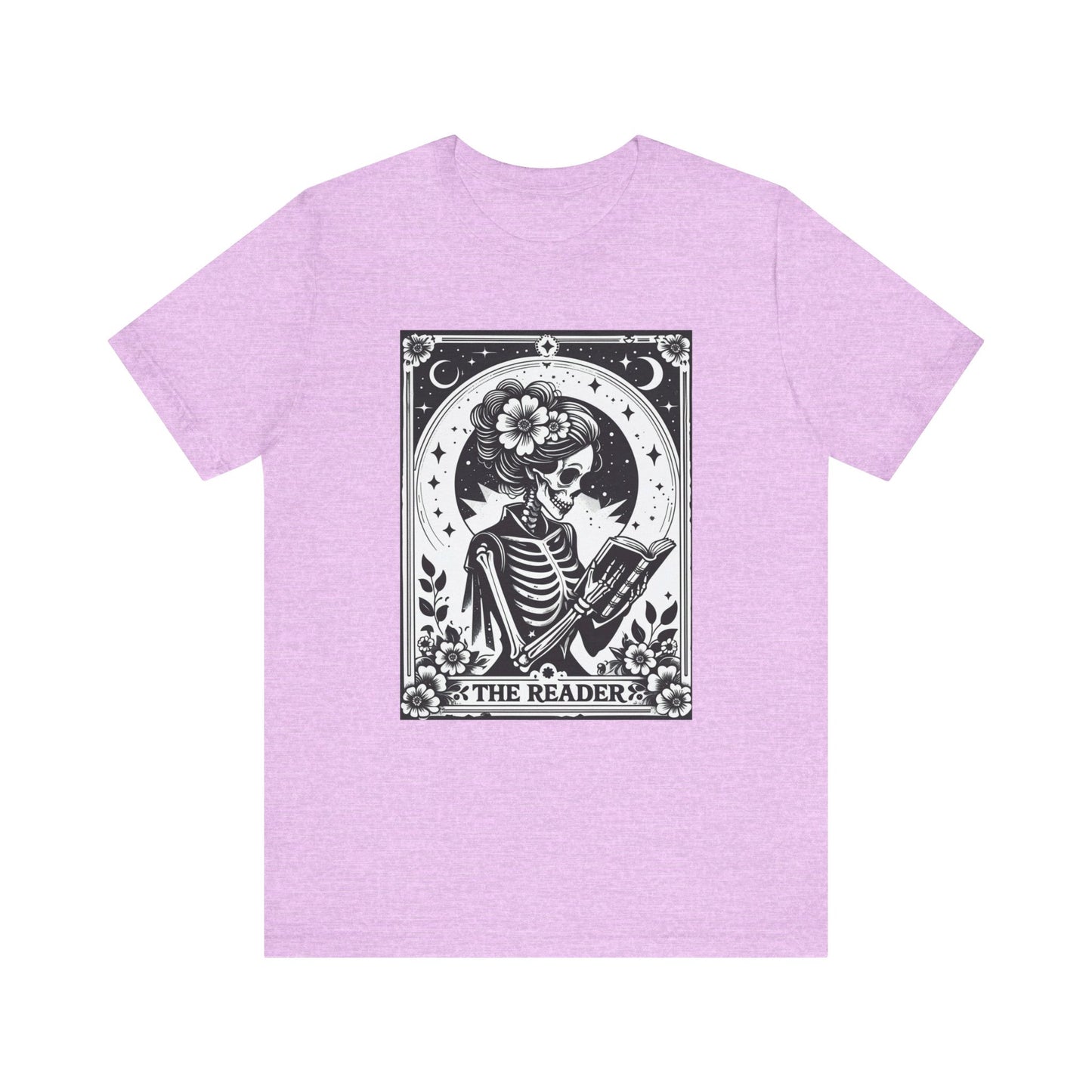 Skeleton Reader Unisex Tee, Book Lover Gift, Halloween Apparel, Cozy Literature Shirt, Unique Graphic Tee, Literary T-Shirt