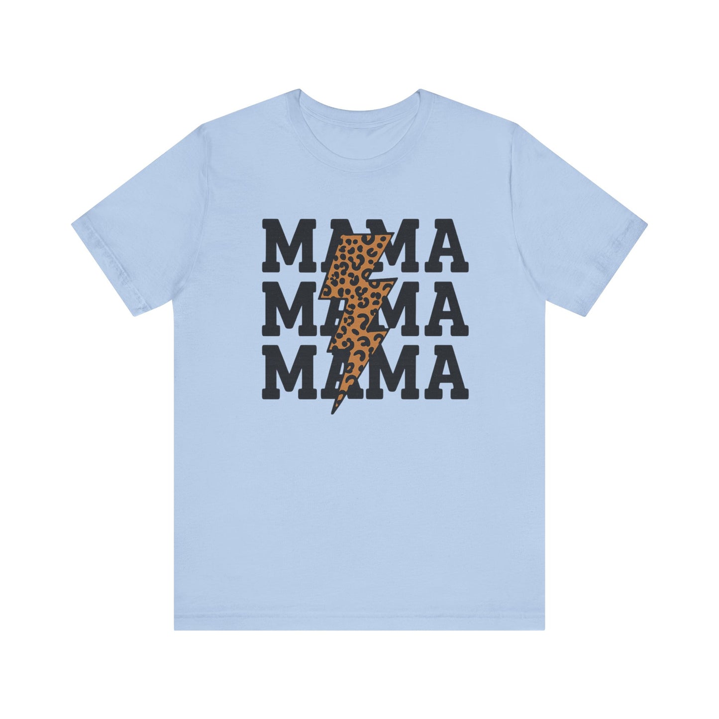 Mama Leopard Print Tee - Stylish Unisex Short Sleeve, Perfect for Mother's Day, Casual Outfits, and Everyday Wear, Gift for Moms
