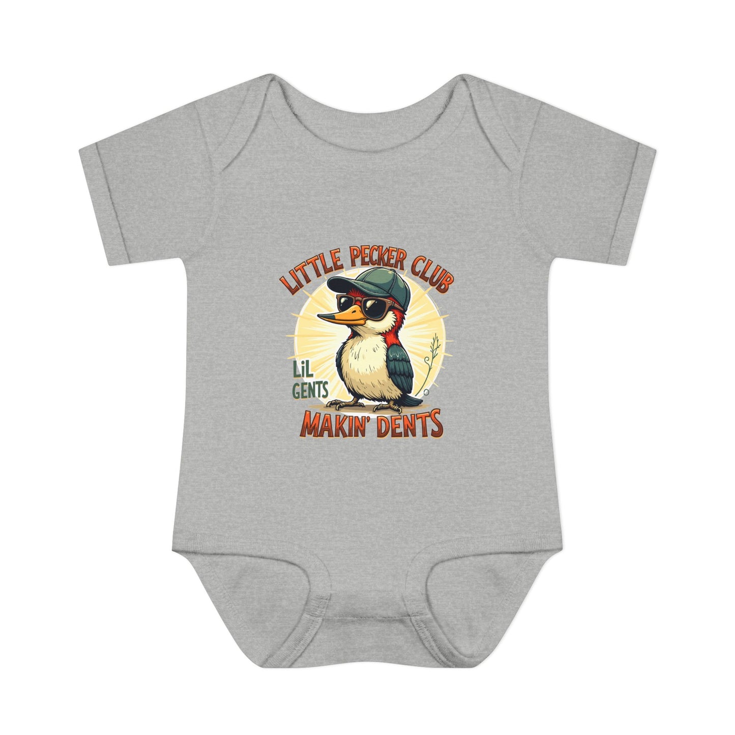 Baby Bodysuit - Little Pecker Club - Makin' Dents, Cute Infant Romper, Boys' Gift, Baby Shower, Newborn Outfit, Fun Baby Clothes