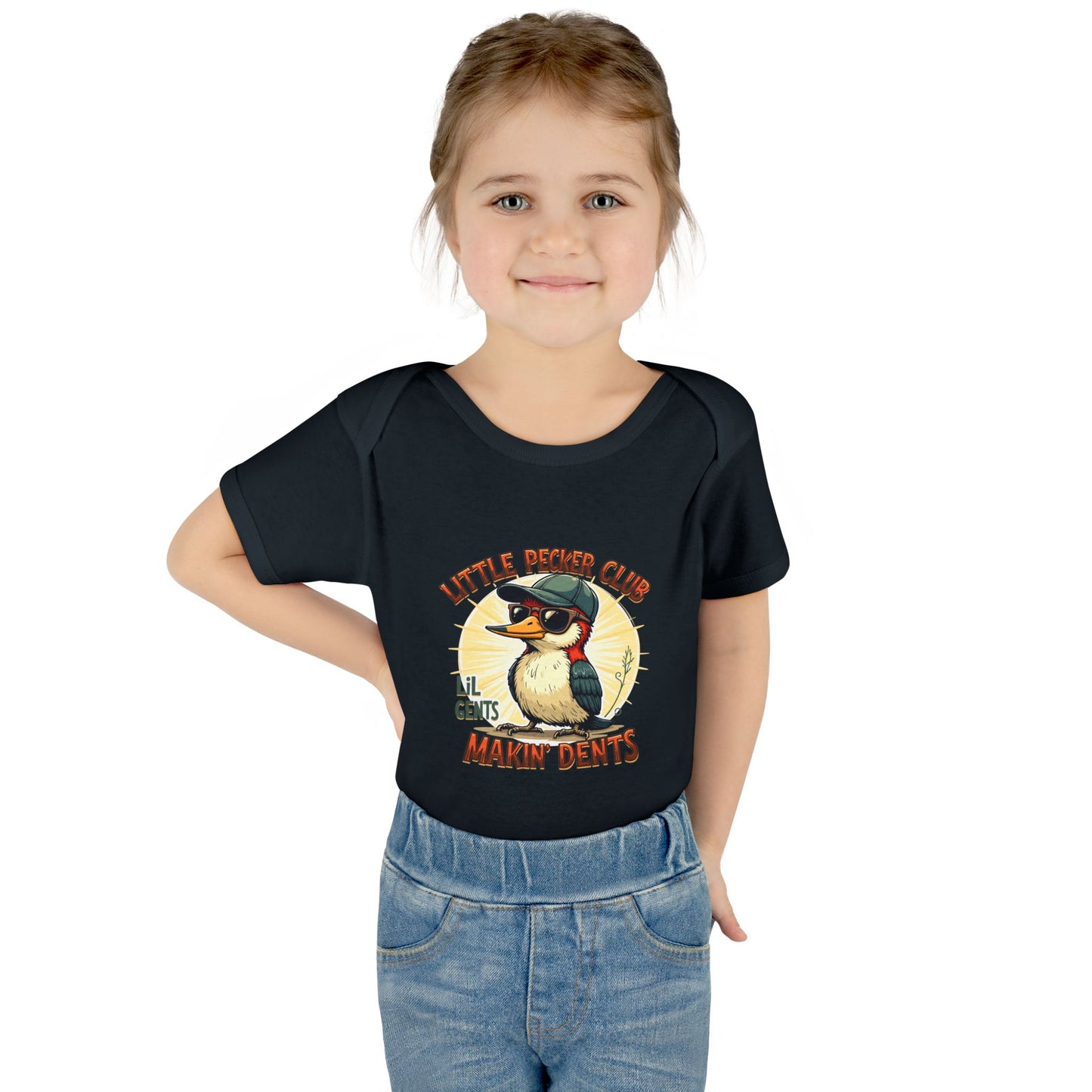 Baby Bodysuit - Little Pecker Club - Makin' Dents, Cute Infant Romper, Boys' Gift, Baby Shower, Newborn Outfit, Fun Baby Clothes