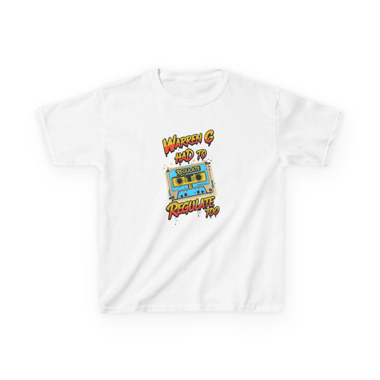“Regulate Too” Kids Tee – Retro Hip-Hop Inspired