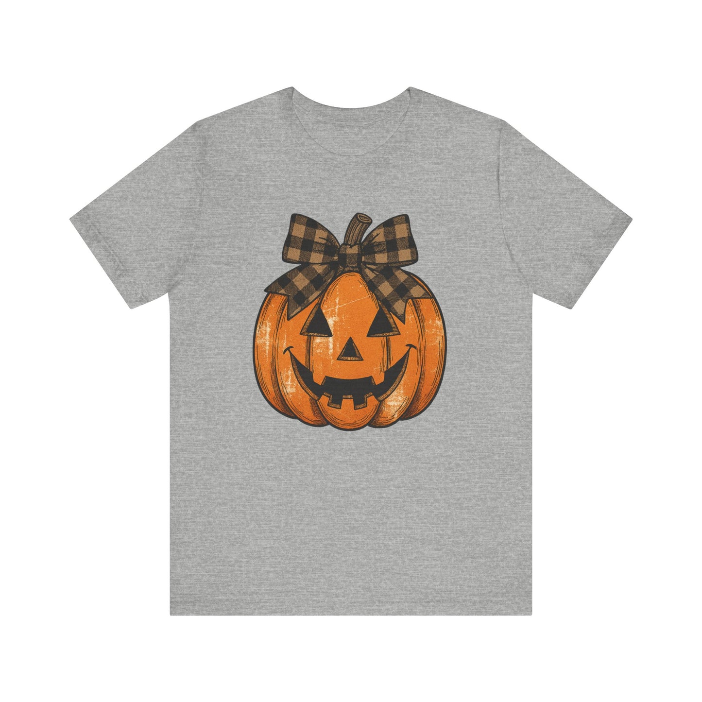 Halloween Pumpkin Tee, Unisex Short Sleeve Shirt, Fall Apparel, Cute Halloween Gift, Pumpkin Shirt, Spooky Season Fashion
