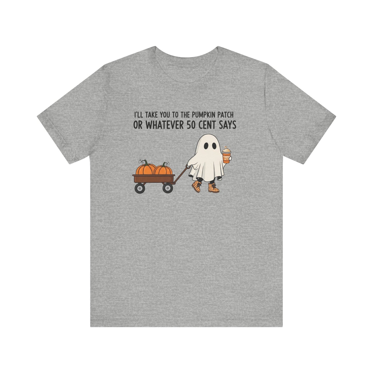 Halloween Ghost Pumpkin Tee, Cute Fall T-Shirt, Funny Pumpkin Patch Shirt, Unisex Graphic Tee, Spooky Season Apparel