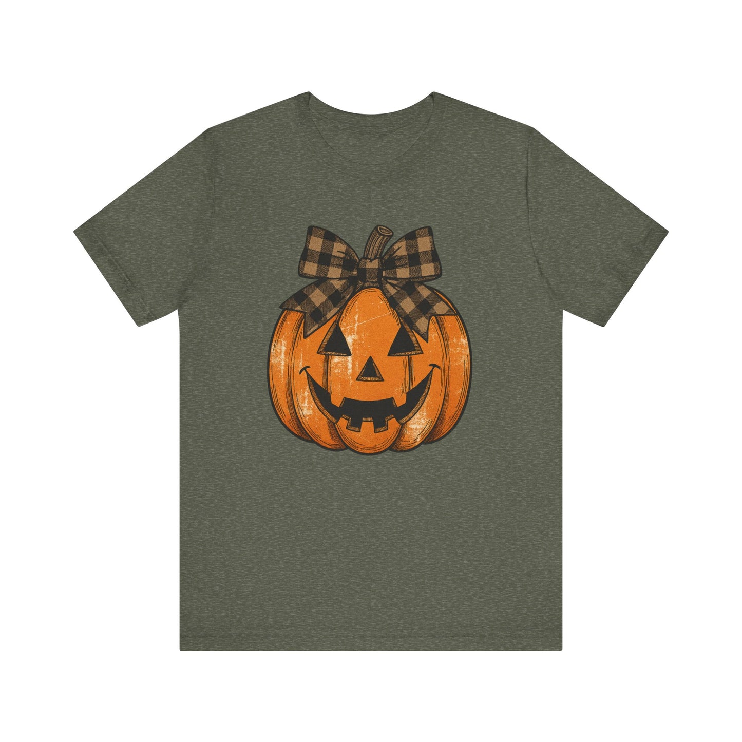 Halloween Pumpkin Tee, Unisex Short Sleeve Shirt, Fall Apparel, Cute Halloween Gift, Pumpkin Shirt, Spooky Season Fashion