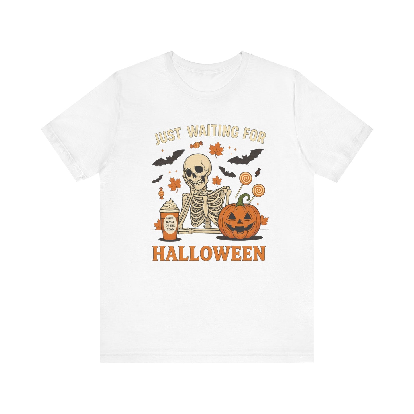 Spooky Halloween Skeleton Tee, Unisex Halloween T-Shirt, Fall Graphic Tee, Skeleton Shirt