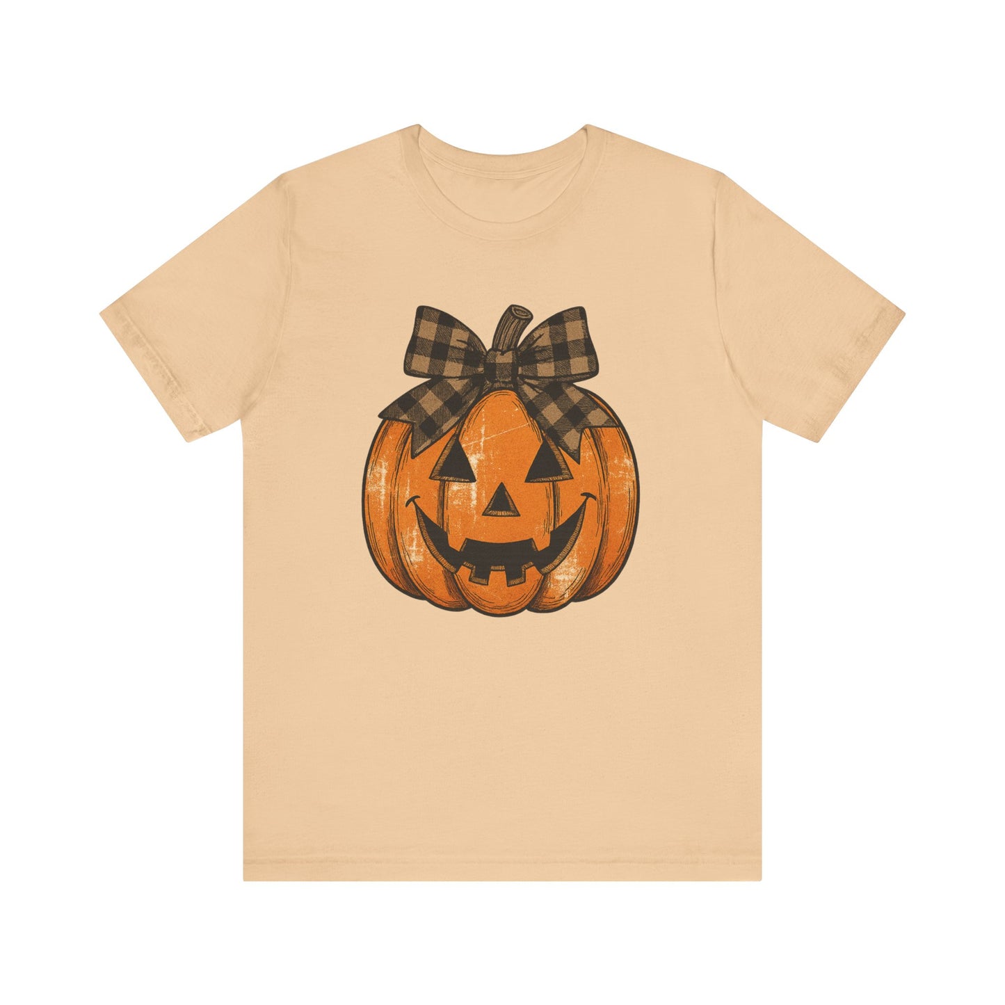 Halloween Pumpkin Tee, Unisex Short Sleeve Shirt, Fall Apparel, Cute Halloween Gift, Pumpkin Shirt, Spooky Season Fashion