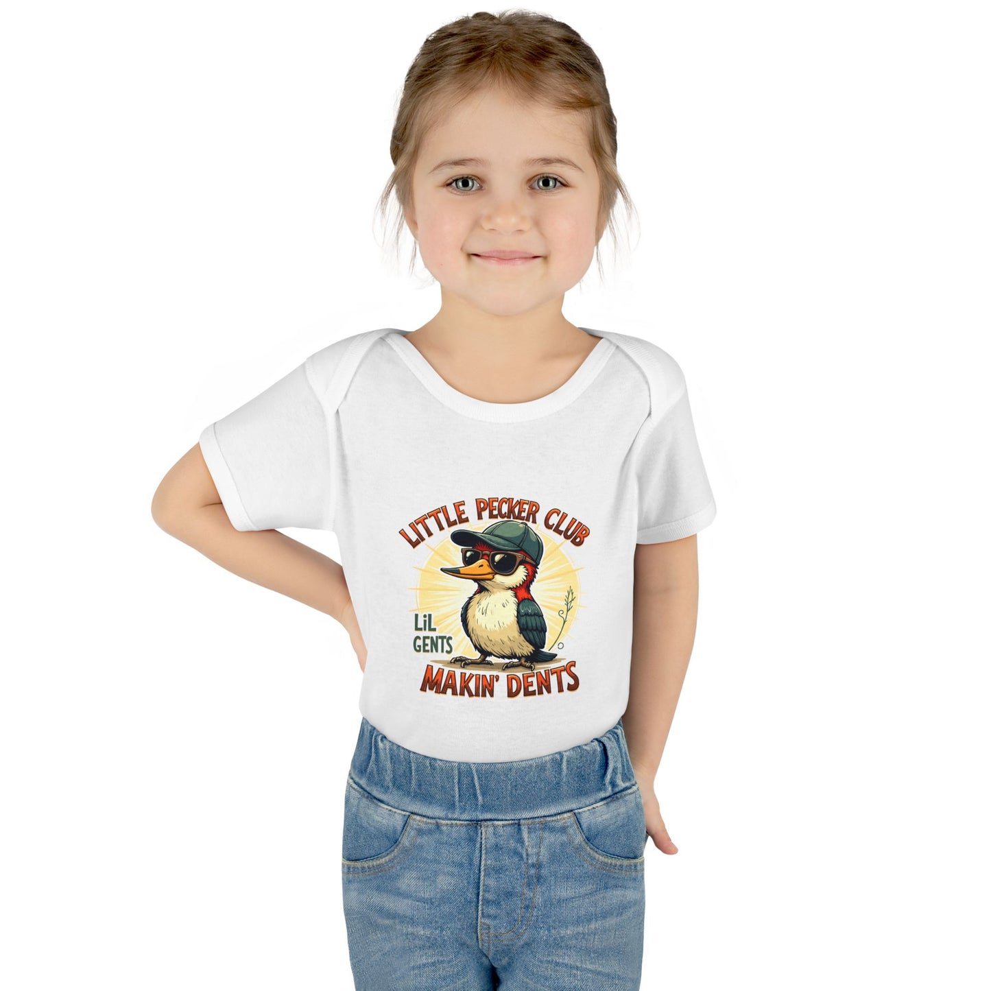 Baby Bodysuit - Little Pecker Club - Makin' Dents, Cute Infant Romper, Boys' Gift, Baby Shower, Newborn Outfit, Fun Baby Clothes