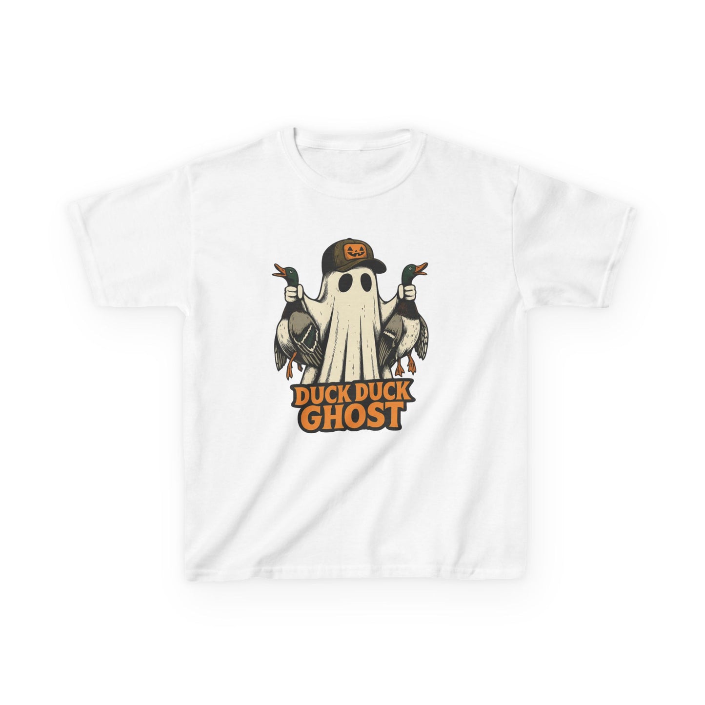 Halloween Kids Tee, Duck Duck Ghost T-Shirt, Fun Halloween Apparel, Perfect for Trick or Treating, Cute Ghost Shirt