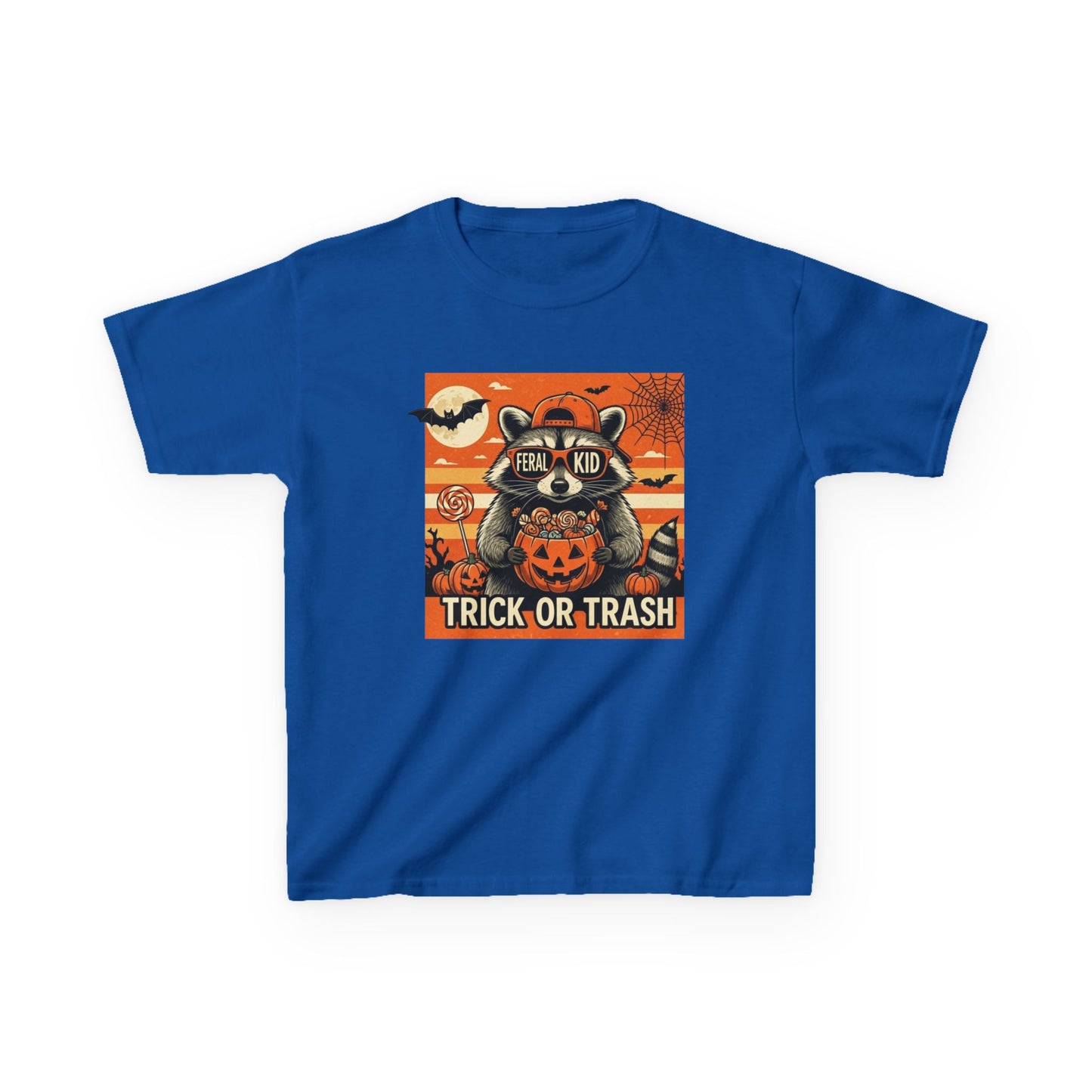 Halloween Kids Tee - Trick or Trash, Spooky Shirt, Pumpkin Costume, Toddler Halloween Wear, Fun Kids Clothing