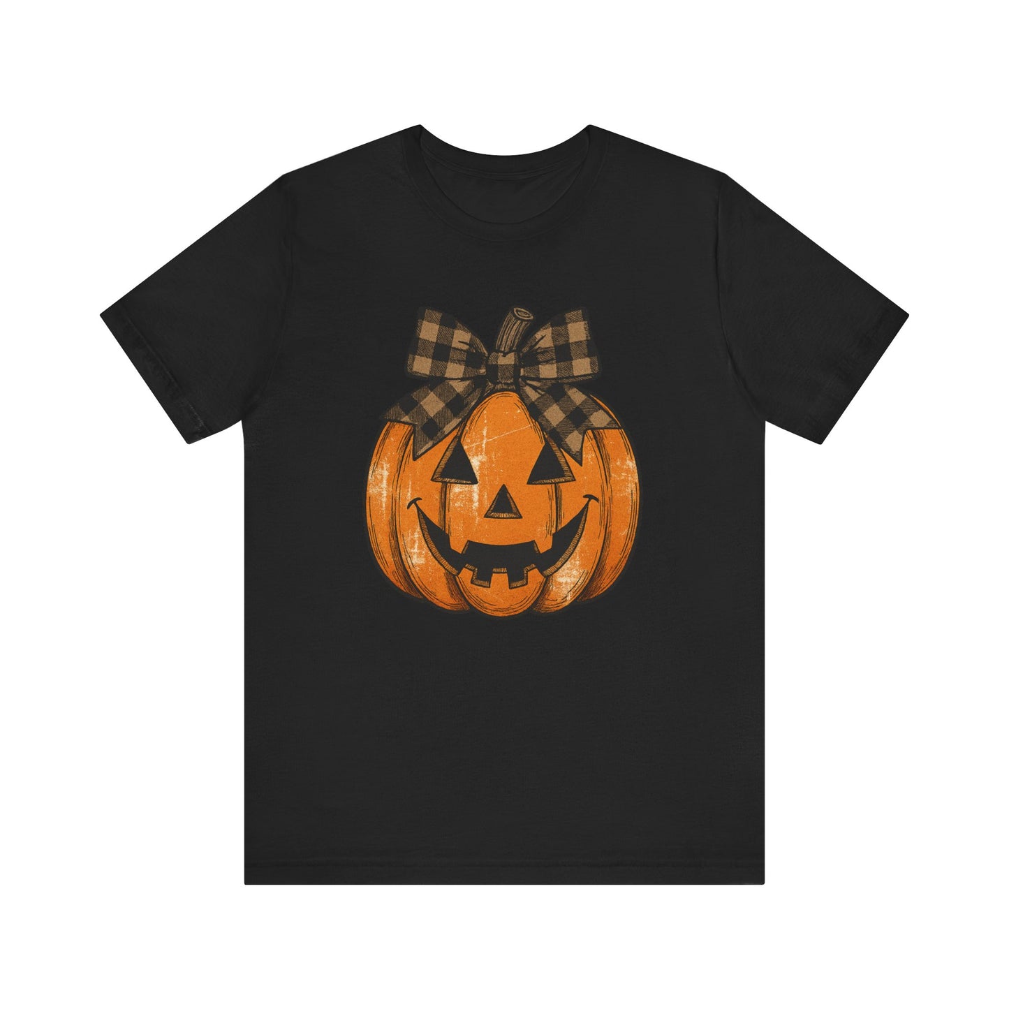 Halloween Pumpkin Tee, Unisex Short Sleeve Shirt, Fall Apparel, Cute Halloween Gift, Pumpkin Shirt, Spooky Season Fashion