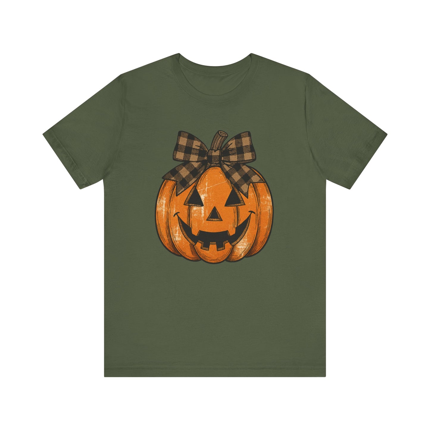 Halloween Pumpkin Tee, Unisex Short Sleeve Shirt, Fall Apparel, Cute Halloween Gift, Pumpkin Shirt, Spooky Season Fashion