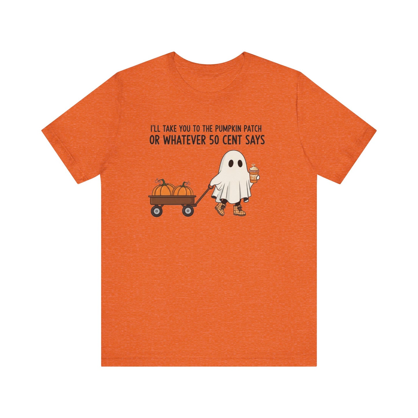 Halloween Ghost Pumpkin Tee, Cute Fall T-Shirt, Funny Pumpkin Patch Shirt, Unisex Graphic Tee, Spooky Season Apparel