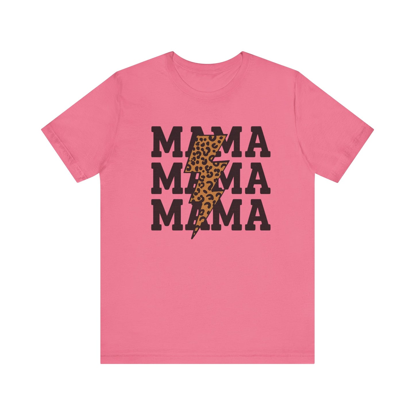 Mama Leopard Print Tee - Stylish Unisex Short Sleeve, Perfect for Mother's Day, Casual Outfits, and Everyday Wear, Gift for Moms