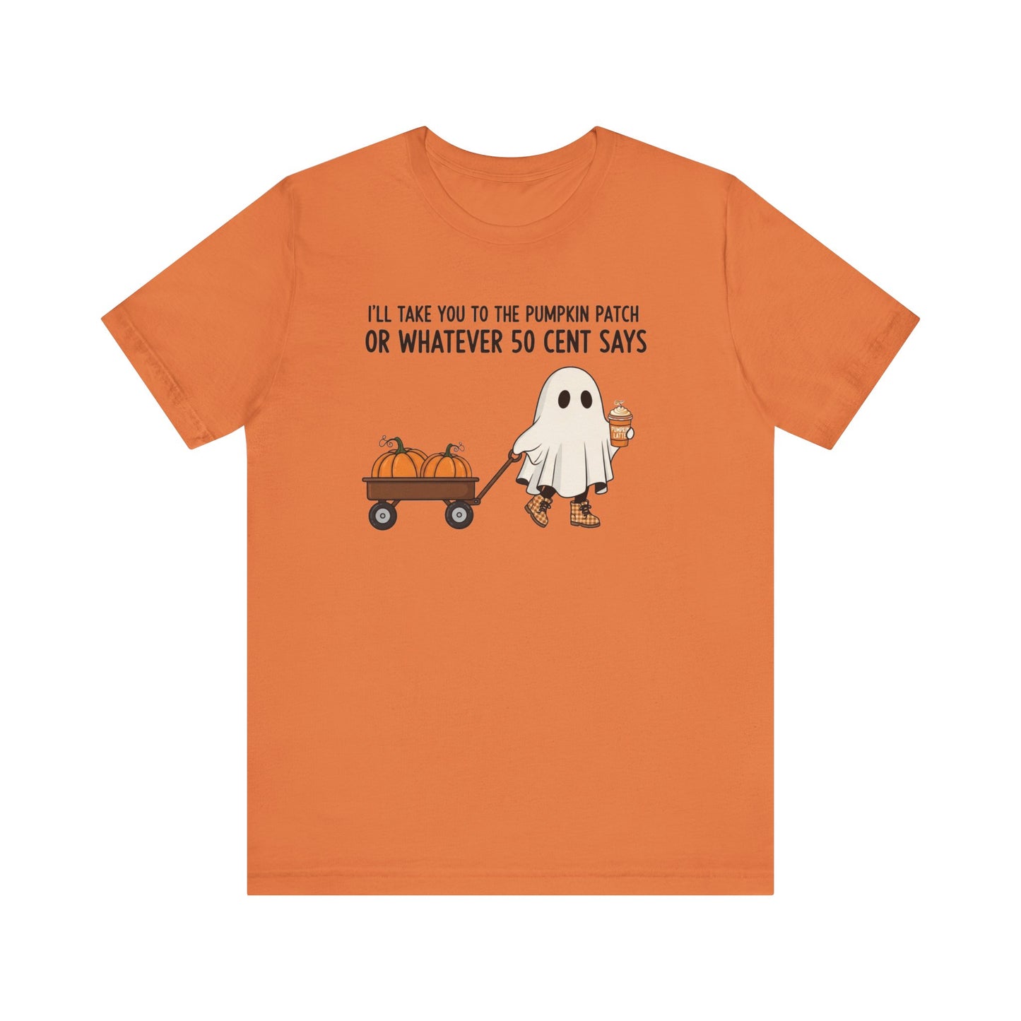 Halloween Ghost Pumpkin Tee, Cute Fall T-Shirt, Funny Pumpkin Patch Shirt, Unisex Graphic Tee, Spooky Season Apparel