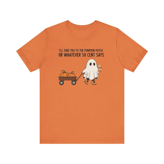 Halloween Ghost Pumpkin Tee, Cute Fall T-Shirt, Funny Pumpkin Patch Shirt, Unisex Graphic Tee, Spooky Season Apparel
