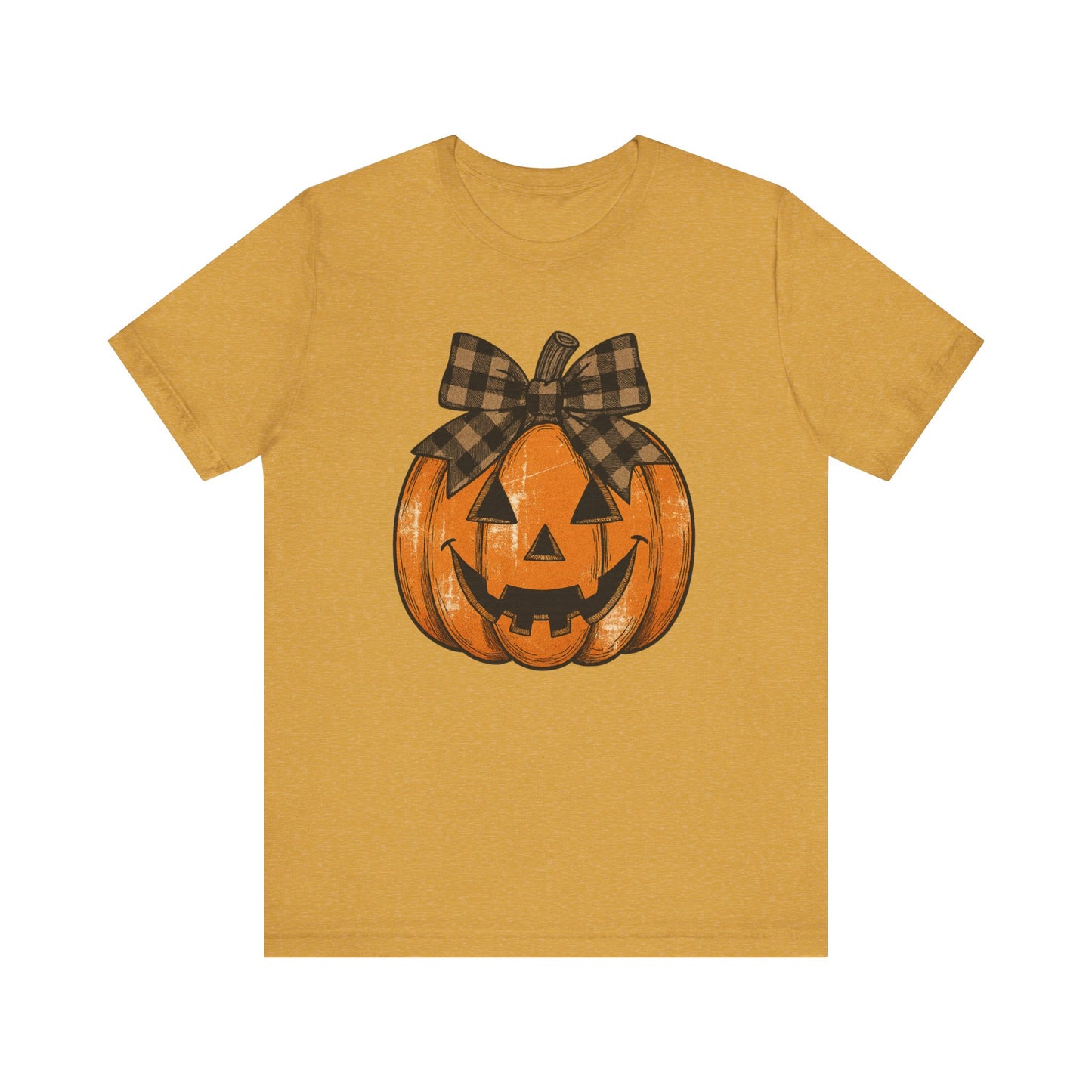 Halloween Pumpkin Tee, Unisex Short Sleeve Shirt, Fall Apparel, Cute Halloween Gift, Pumpkin Shirt, Spooky Season Fashion