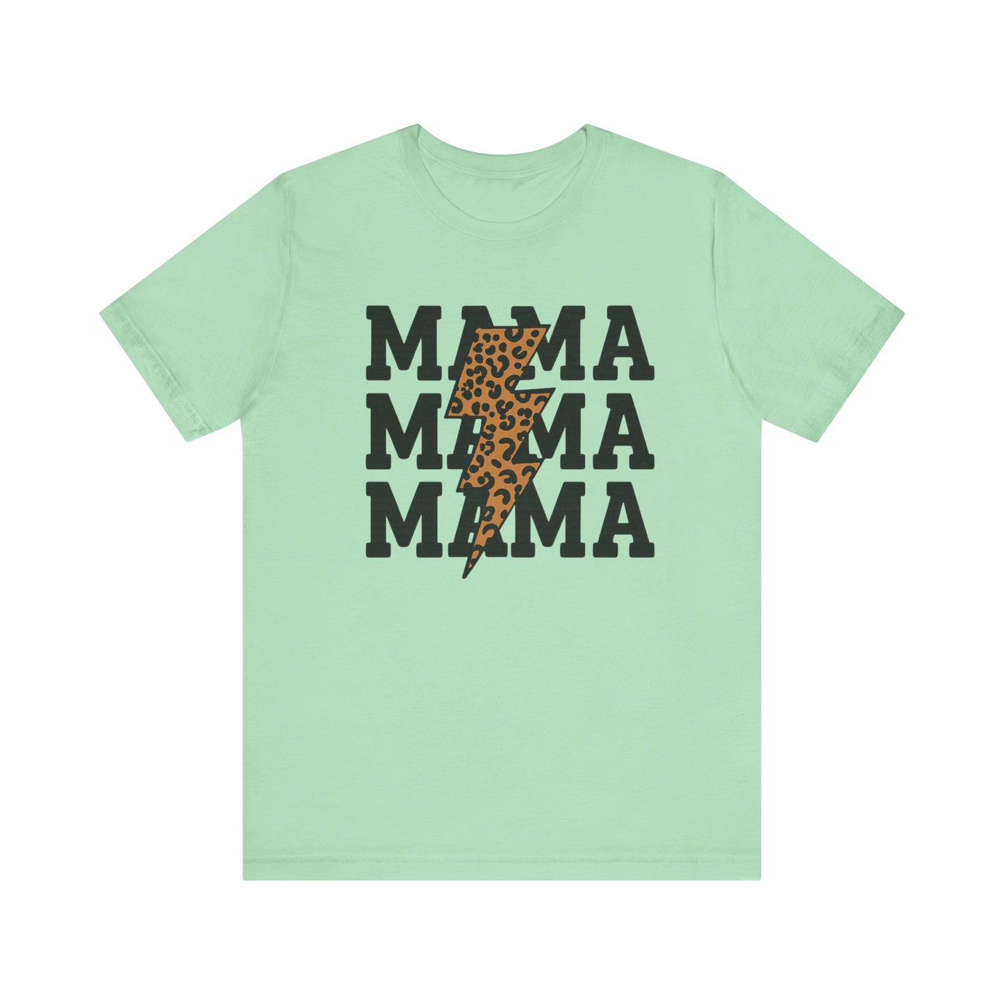 Mama Leopard Print Tee - Stylish Unisex Short Sleeve, Perfect for Mother's Day, Casual Outfits, and Everyday Wear, Gift for Moms