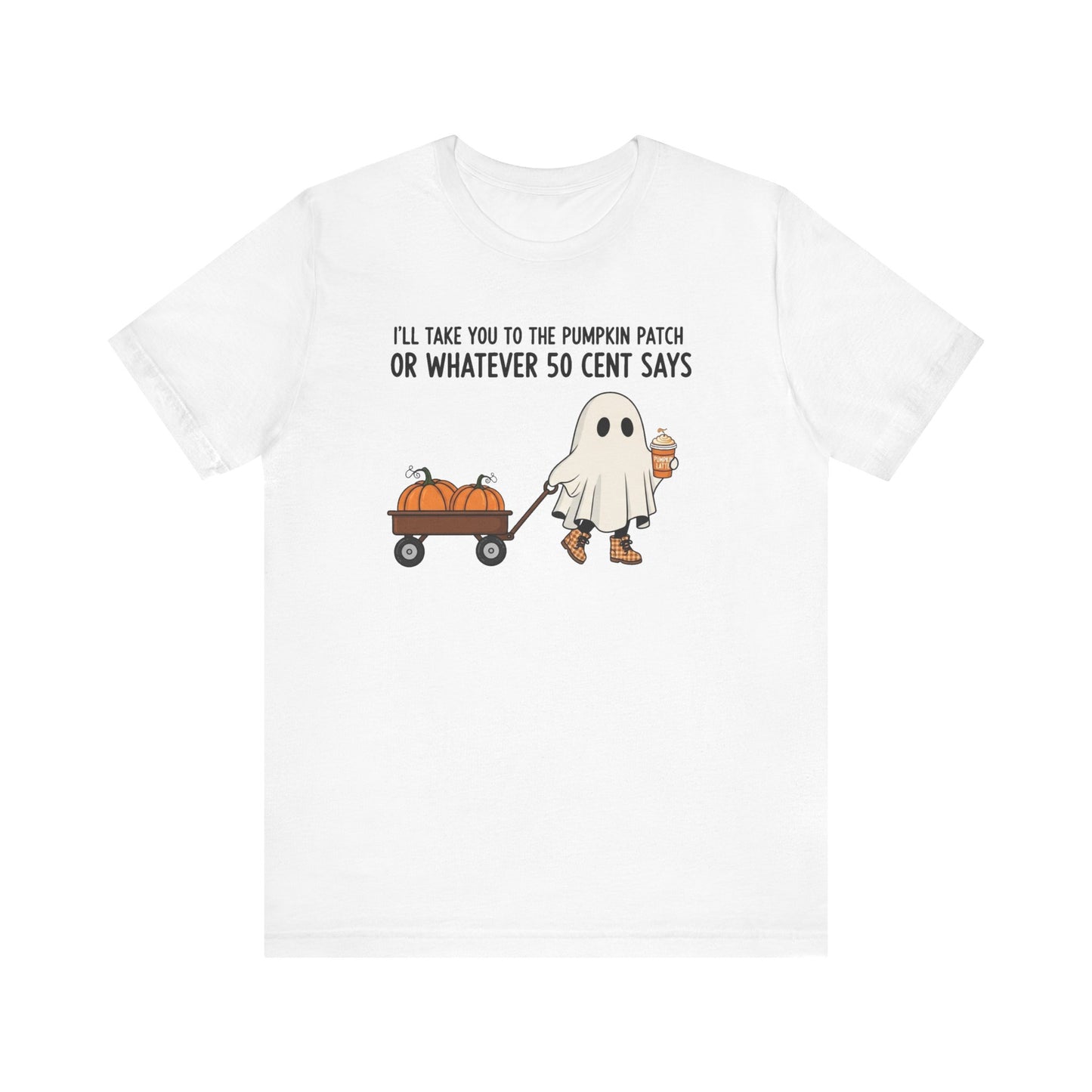Halloween Ghost Pumpkin Tee, Cute Fall T-Shirt, Funny Pumpkin Patch Shirt, Unisex Graphic Tee, Spooky Season Apparel