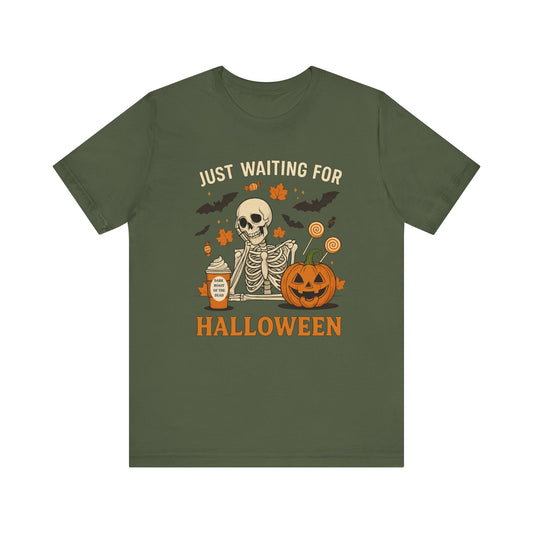 Spooky Halloween Skeleton Tee, Unisex Halloween T-Shirt, Fall Graphic Tee, Skeleton Shirt