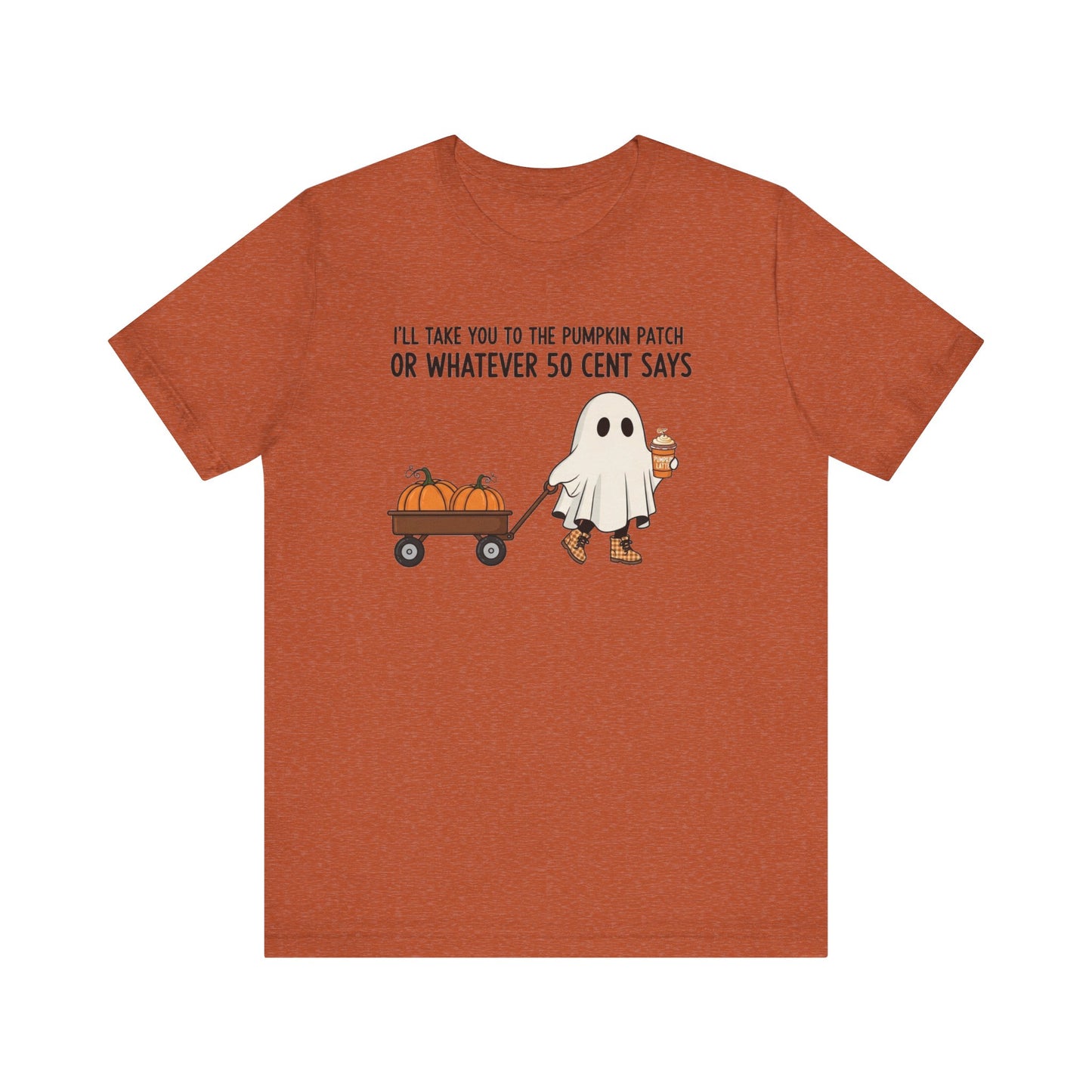 Halloween Ghost Pumpkin Tee, Cute Fall T-Shirt, Funny Pumpkin Patch Shirt, Unisex Graphic Tee, Spooky Season Apparel
