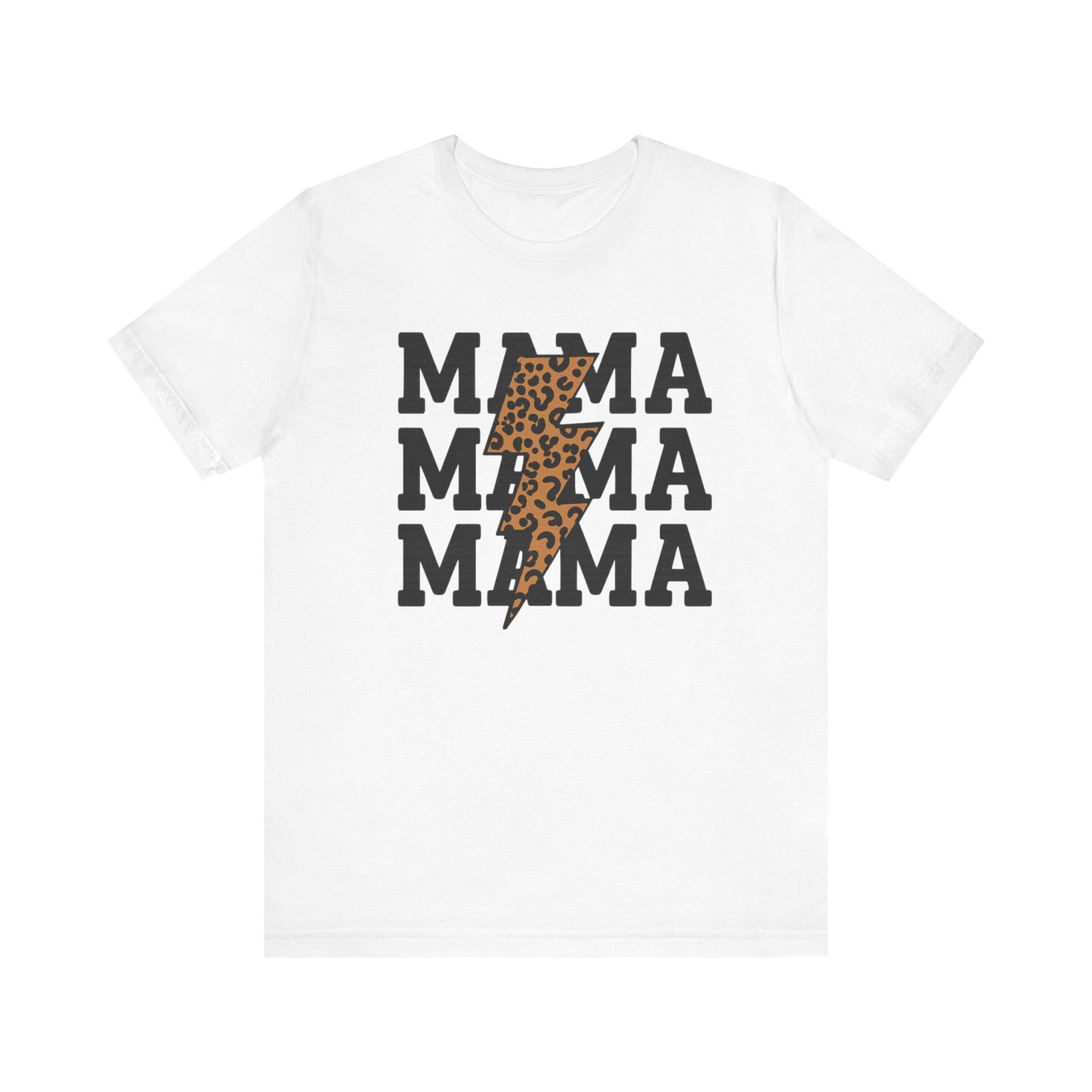 Mama Leopard Print Tee - Stylish Unisex Short Sleeve, Perfect for Mother's Day, Casual Outfits, and Everyday Wear, Gift for Moms