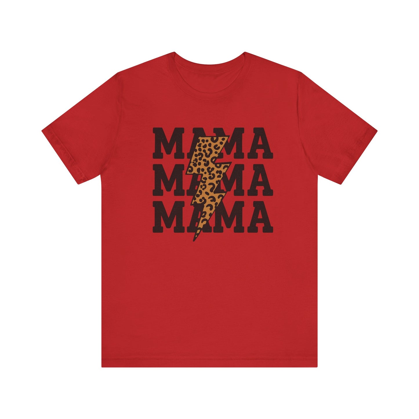 Mama Leopard Print Tee - Stylish Unisex Short Sleeve, Perfect for Mother's Day, Casual Outfits, and Everyday Wear, Gift for Moms
