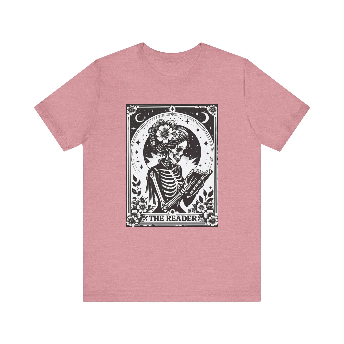 Skeleton Reader Unisex Tee, Book Lover Gift, Halloween Apparel, Cozy Literature Shirt, Unique Graphic Tee, Literary T-Shirt