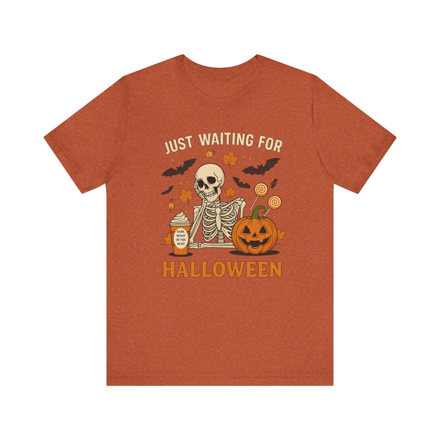 Spooky Halloween Skeleton Tee, Unisex Halloween T-Shirt, Fall Graphic Tee, Skeleton Shirt