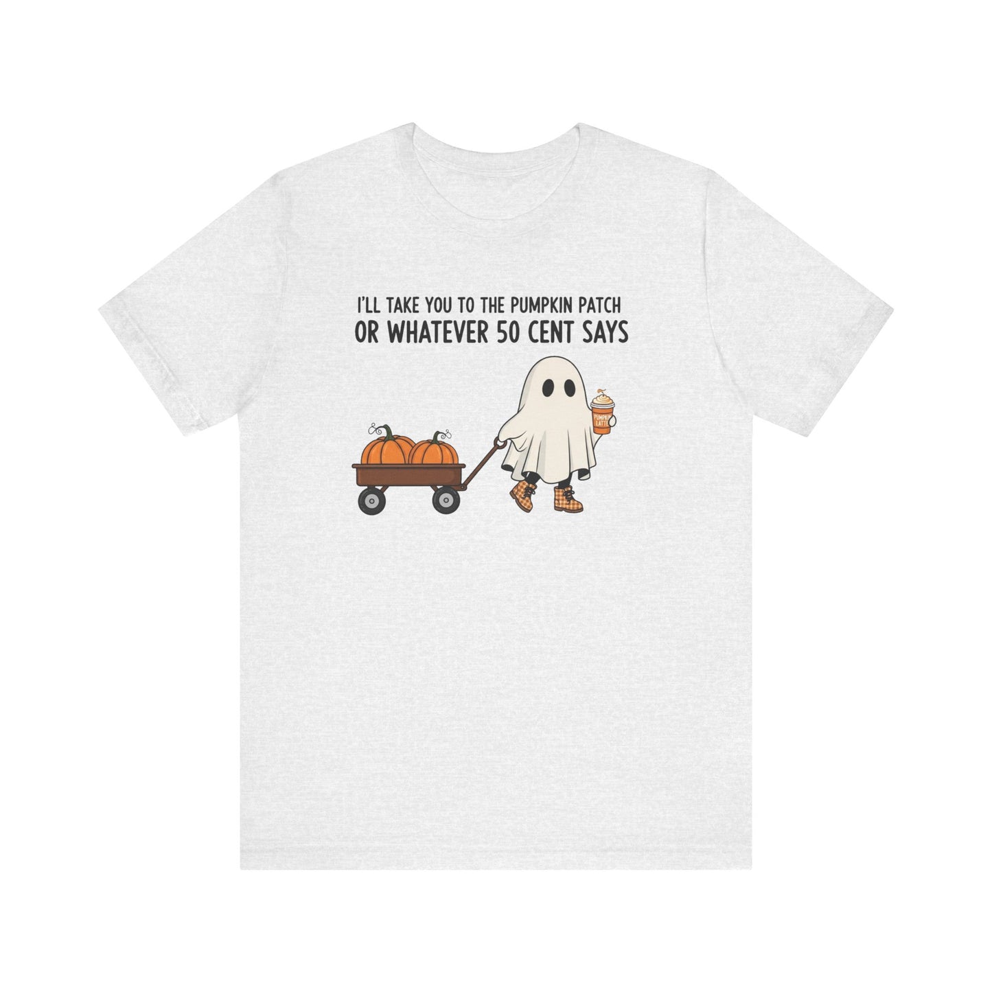 Halloween Ghost Pumpkin Tee, Cute Fall T-Shirt, Funny Pumpkin Patch Shirt, Unisex Graphic Tee, Spooky Season Apparel
