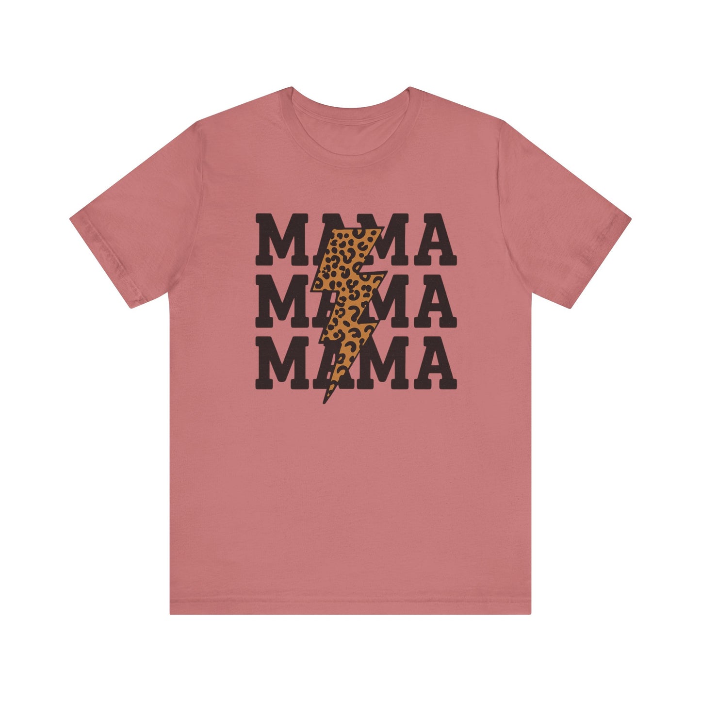 Mama Leopard Print Tee - Stylish Unisex Short Sleeve, Perfect for Mother's Day, Casual Outfits, and Everyday Wear, Gift for Moms