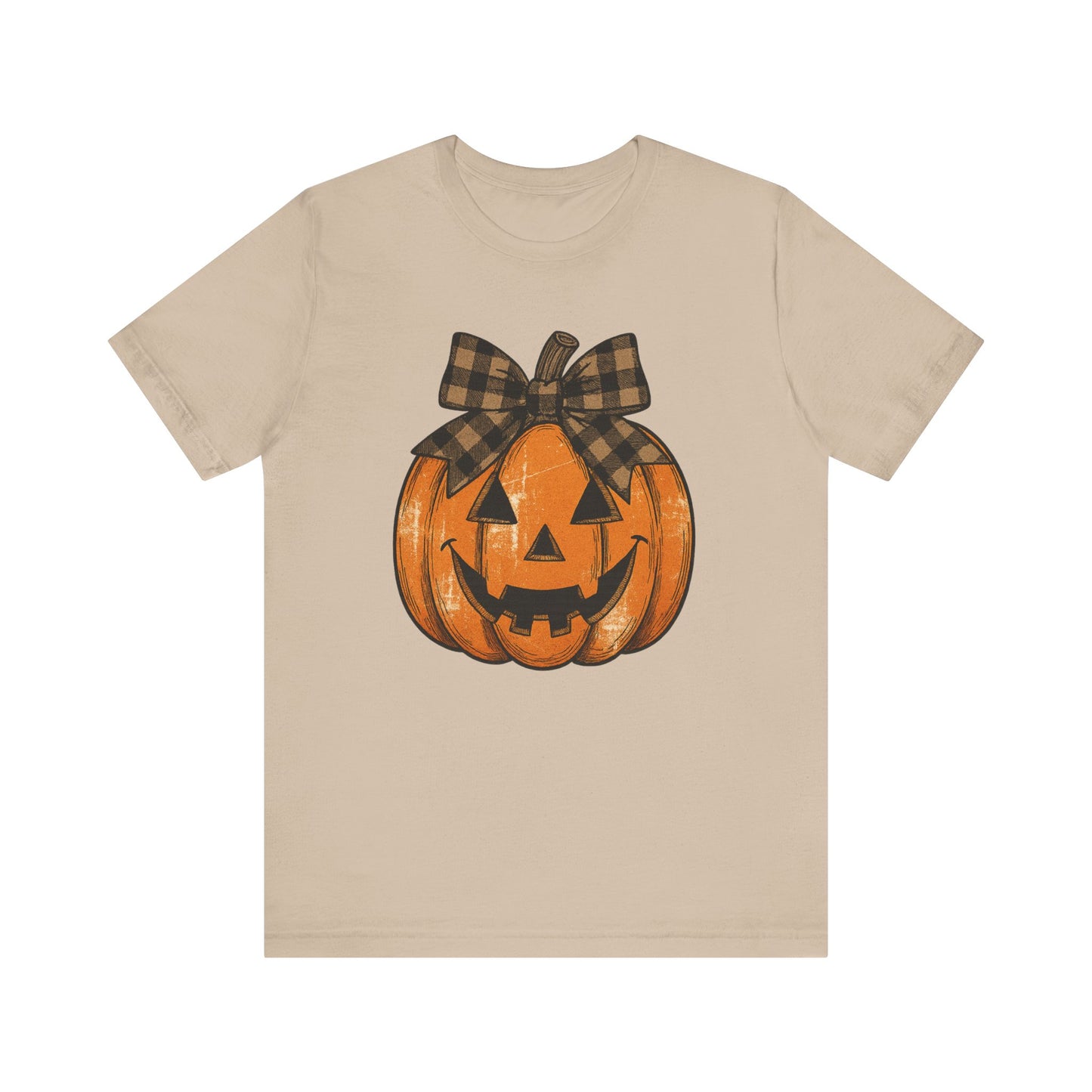 Halloween Pumpkin Tee, Unisex Short Sleeve Shirt, Fall Apparel, Cute Halloween Gift, Pumpkin Shirt, Spooky Season Fashion